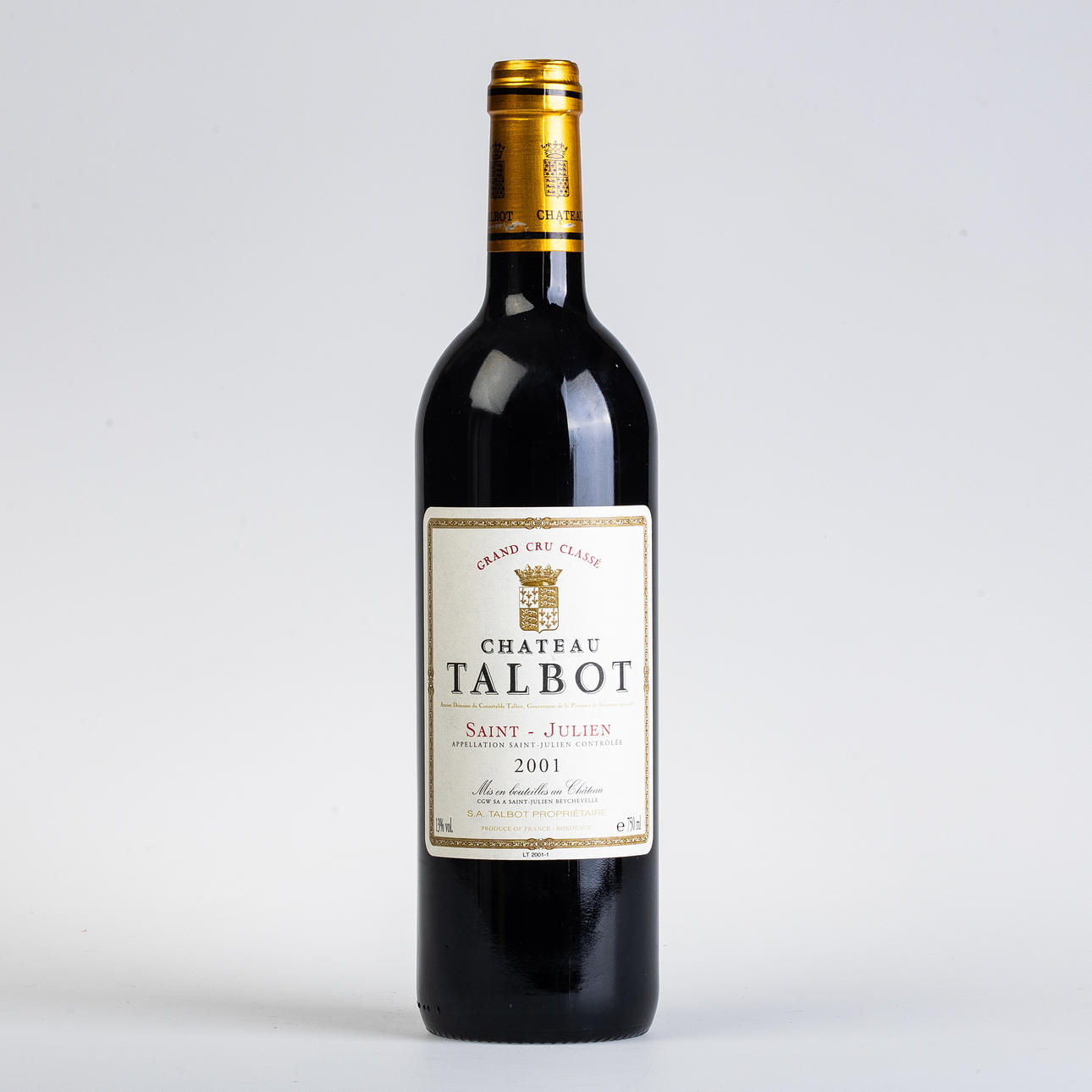 2001 CHATEAU TALBOT, SAINT-JULIEN BORDEAUX.