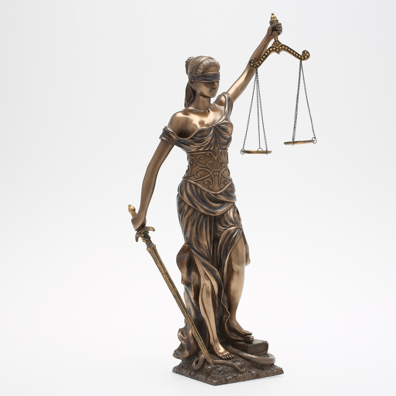 SKULPTUR, metall, "Rättvisan", 2000-tal.