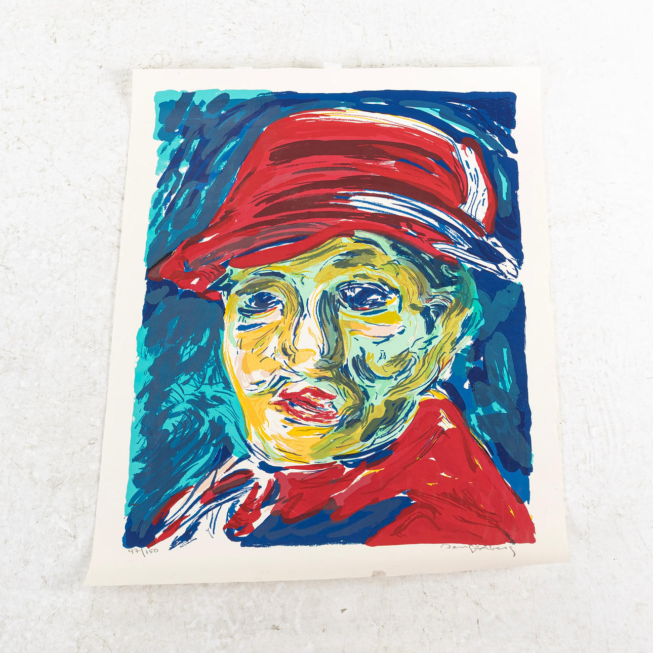 BENGT ÅBERG. Färglitografi, signerad & numrerad 47/150.