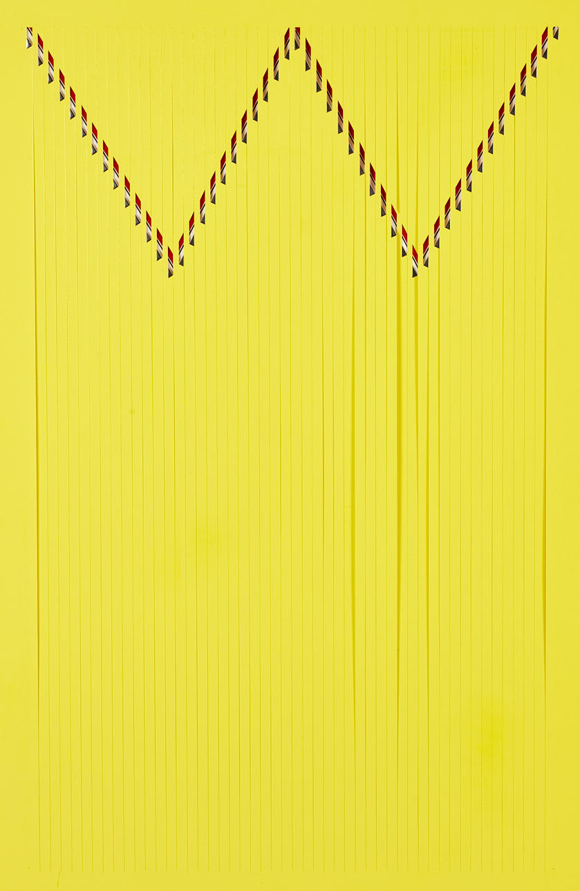MARC PESSIN (1933-2022). Geometric composition, unsigned, optical artwork, cut-out paper, serigraph with applications.