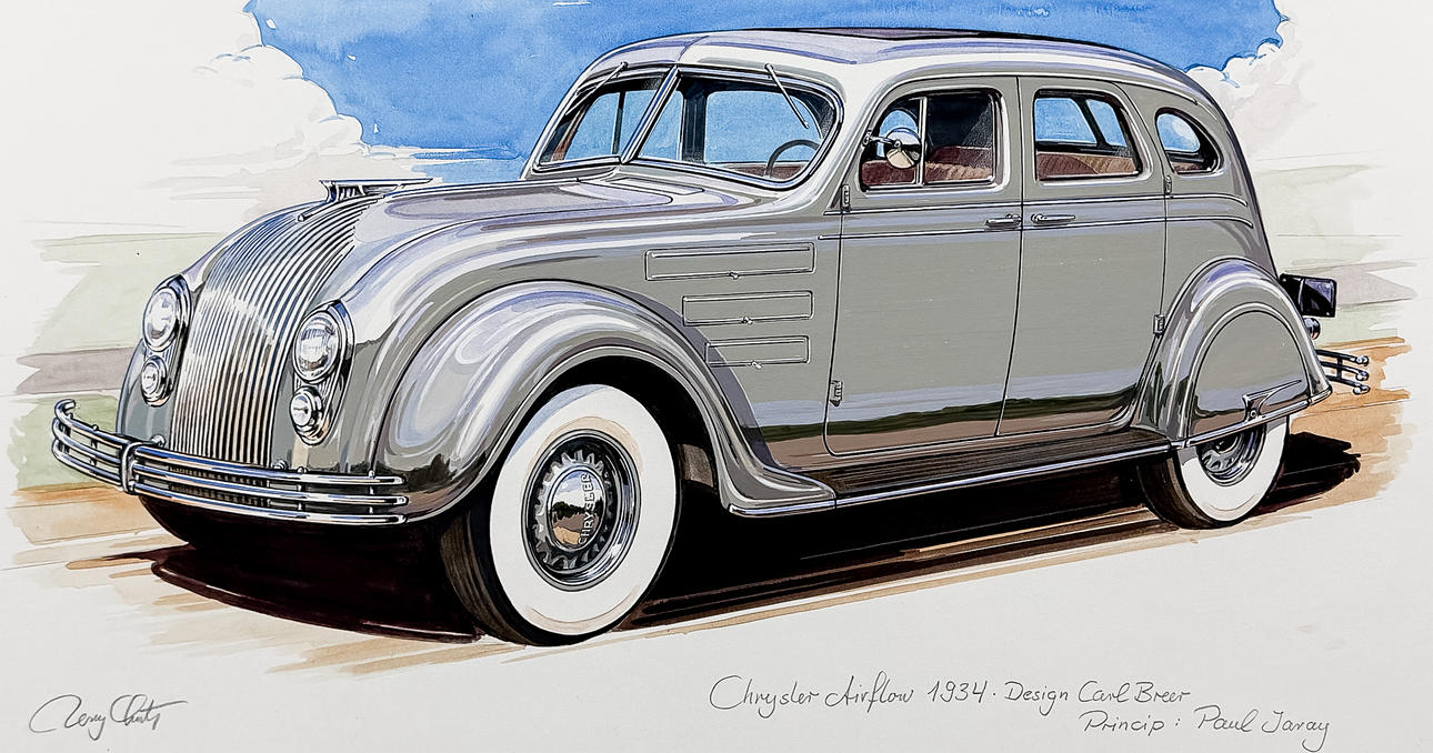 RONY LUTZ. CHRYSLER AIRFLOW. Original.