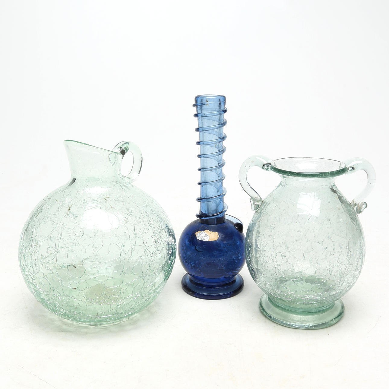 GLASFÖREMÅL, 3 st, Stockholms Glasbruk.