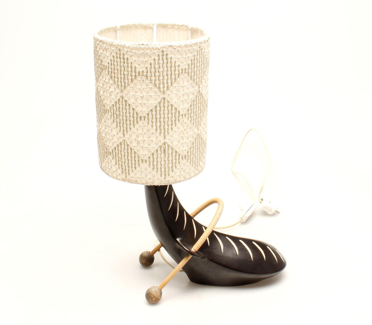 BORDSLAMPA, keramik, Loholt, Danmark, 1900-talets mitt.