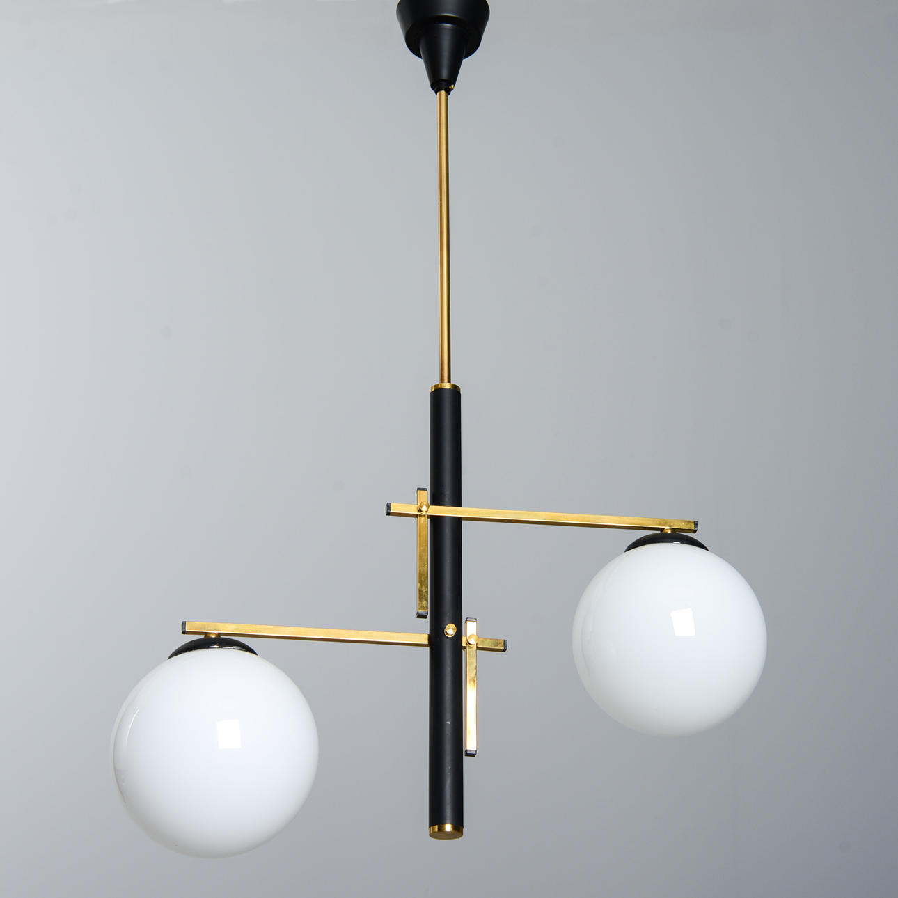 CEILING LAMP, Italy, 1960s.