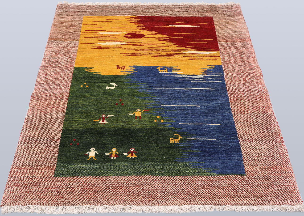MATTA, "Gabbeh figural", 147 x 108 cm.