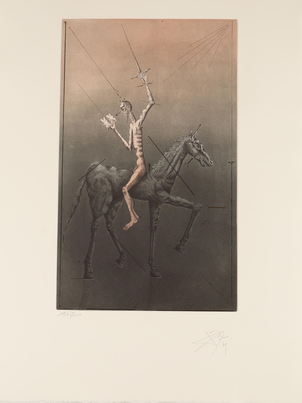 JOAN PONÇ. "Don Quijote a Caballo".