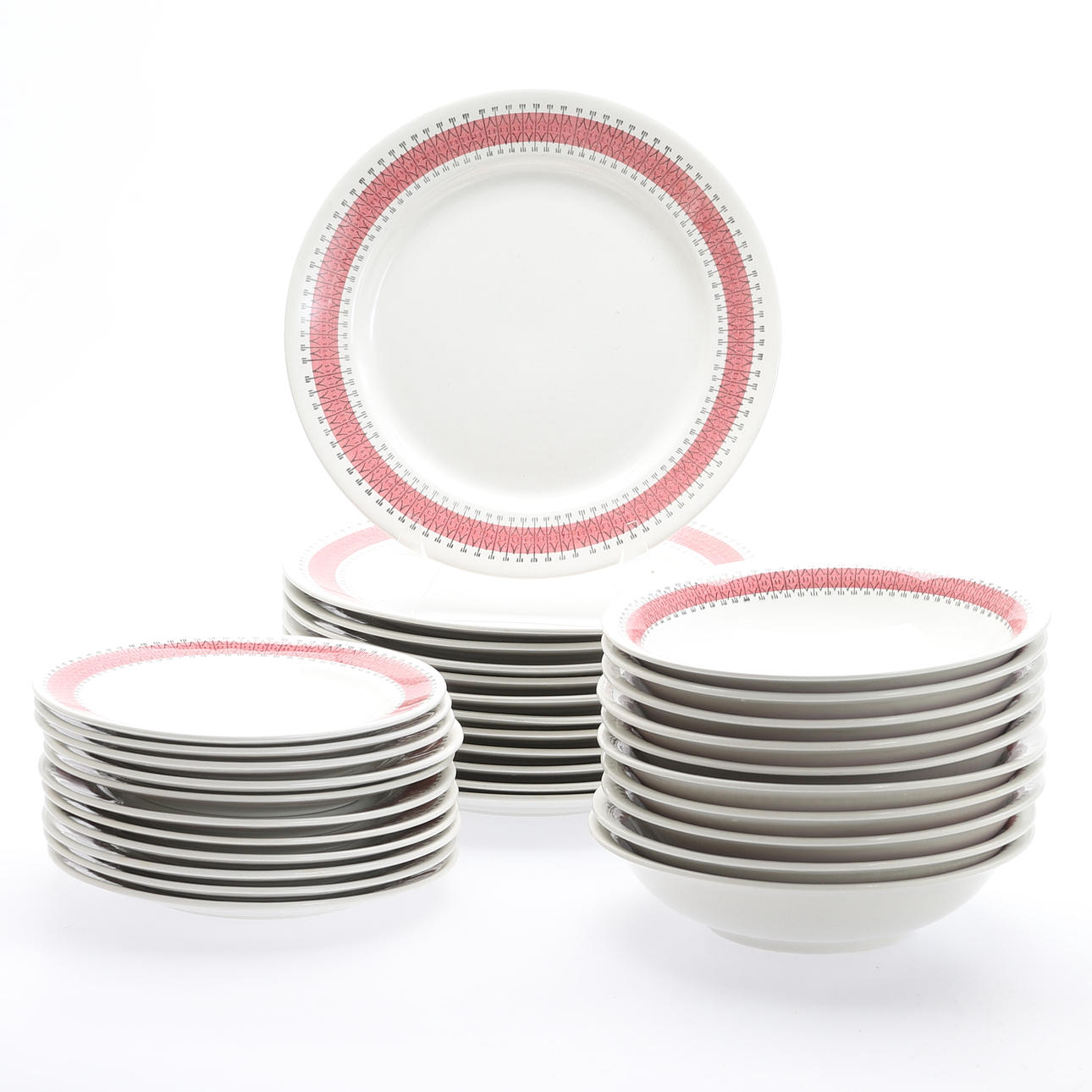 SERVISDELAR, 33 delar, "Delfi", Helmer Ringström, Upsala-Ekeby, Gefle.