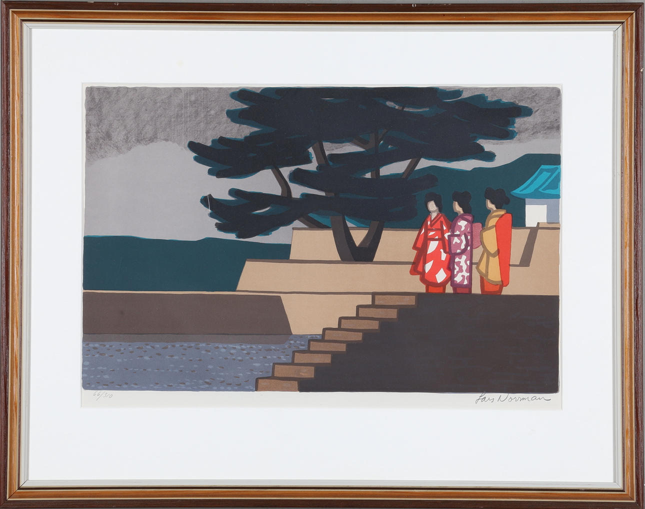 LARS NORRMAN. färglitografi, signerad och numrerad 66/310.
