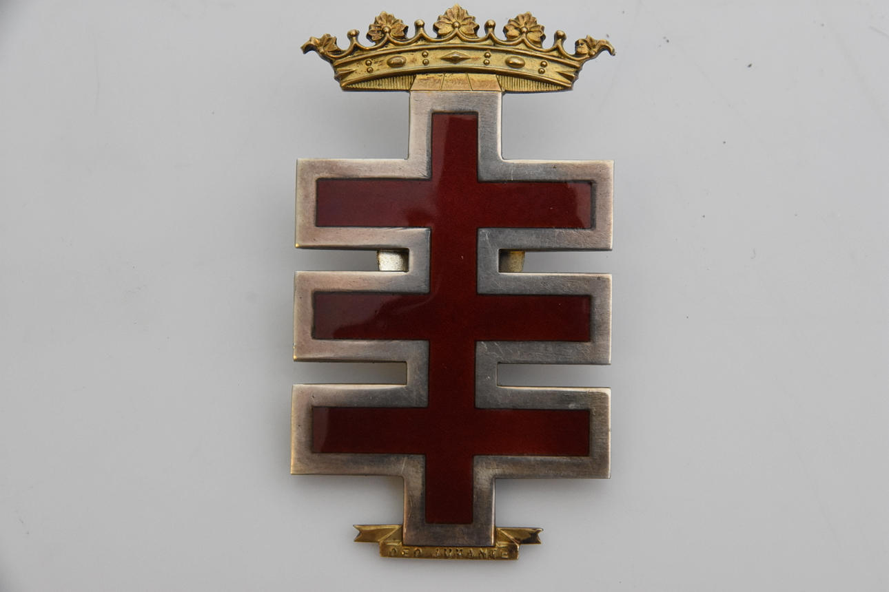 EMBLEM, sølv, emalje.