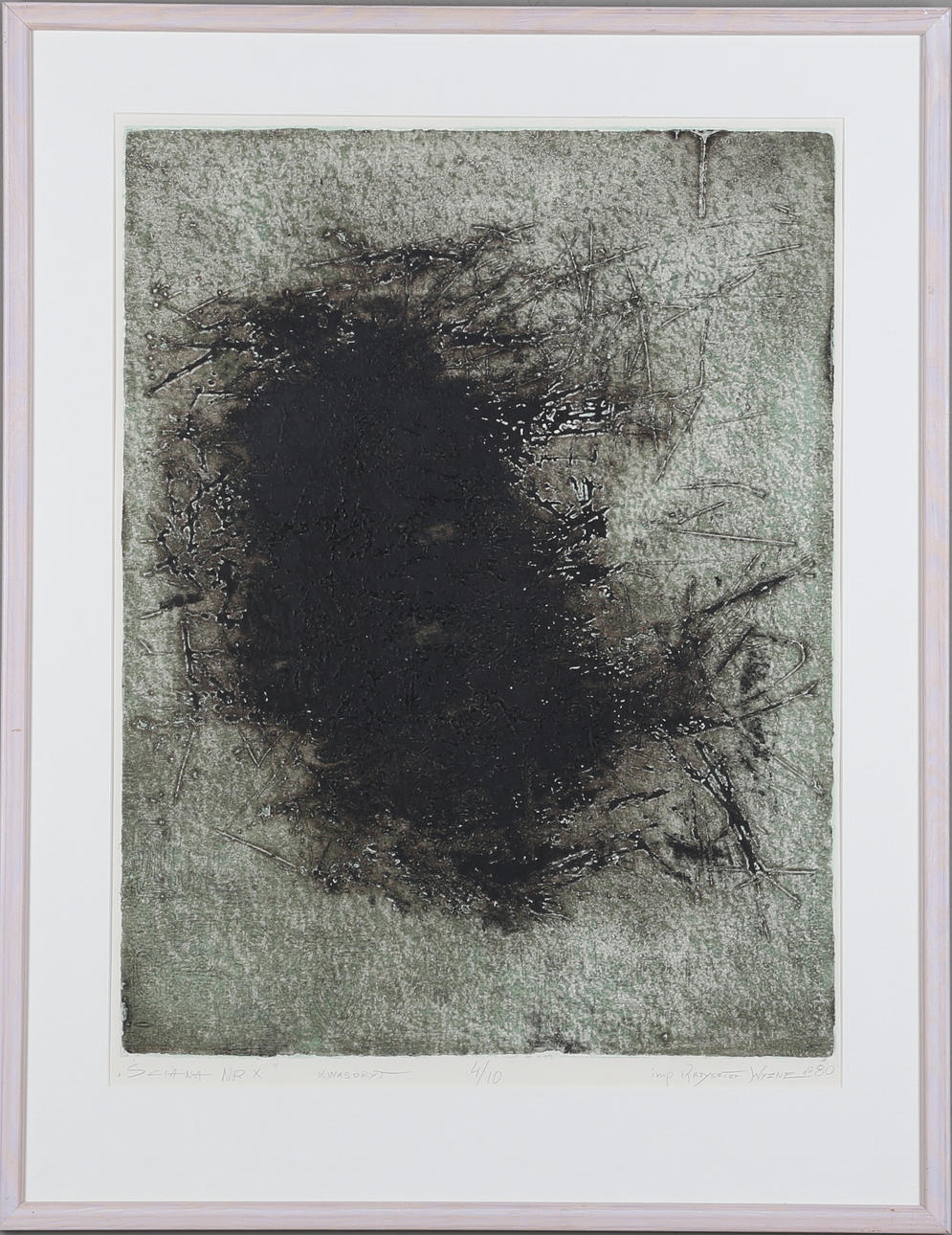 KRZYSZTOF WYZNER. färgetsning, signerad daterad 80 och numrerad 4/10.