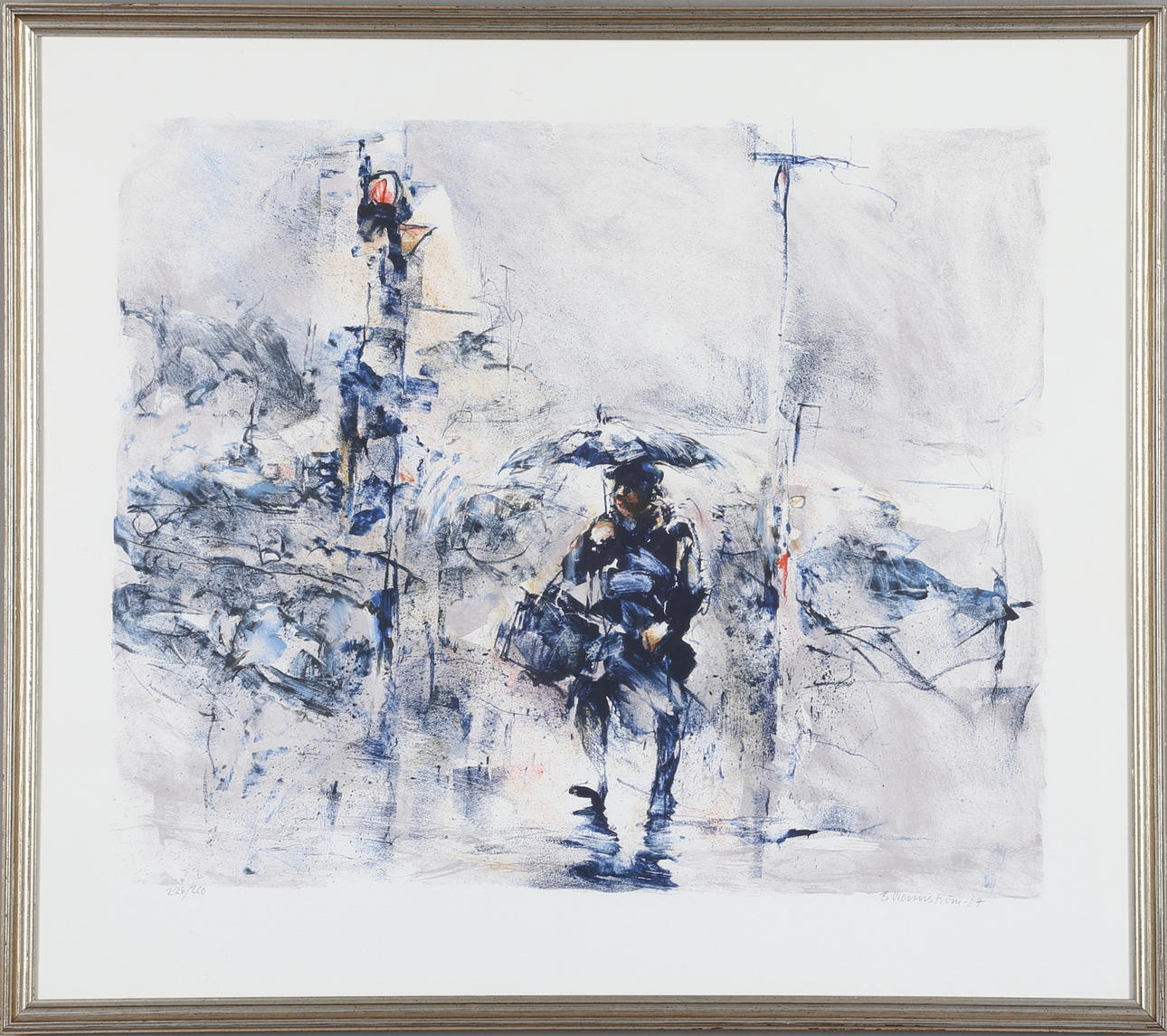 BERNDT WENNSTRÖM. färglitografi, signerad, daterad -87 och numrerad 228/260.