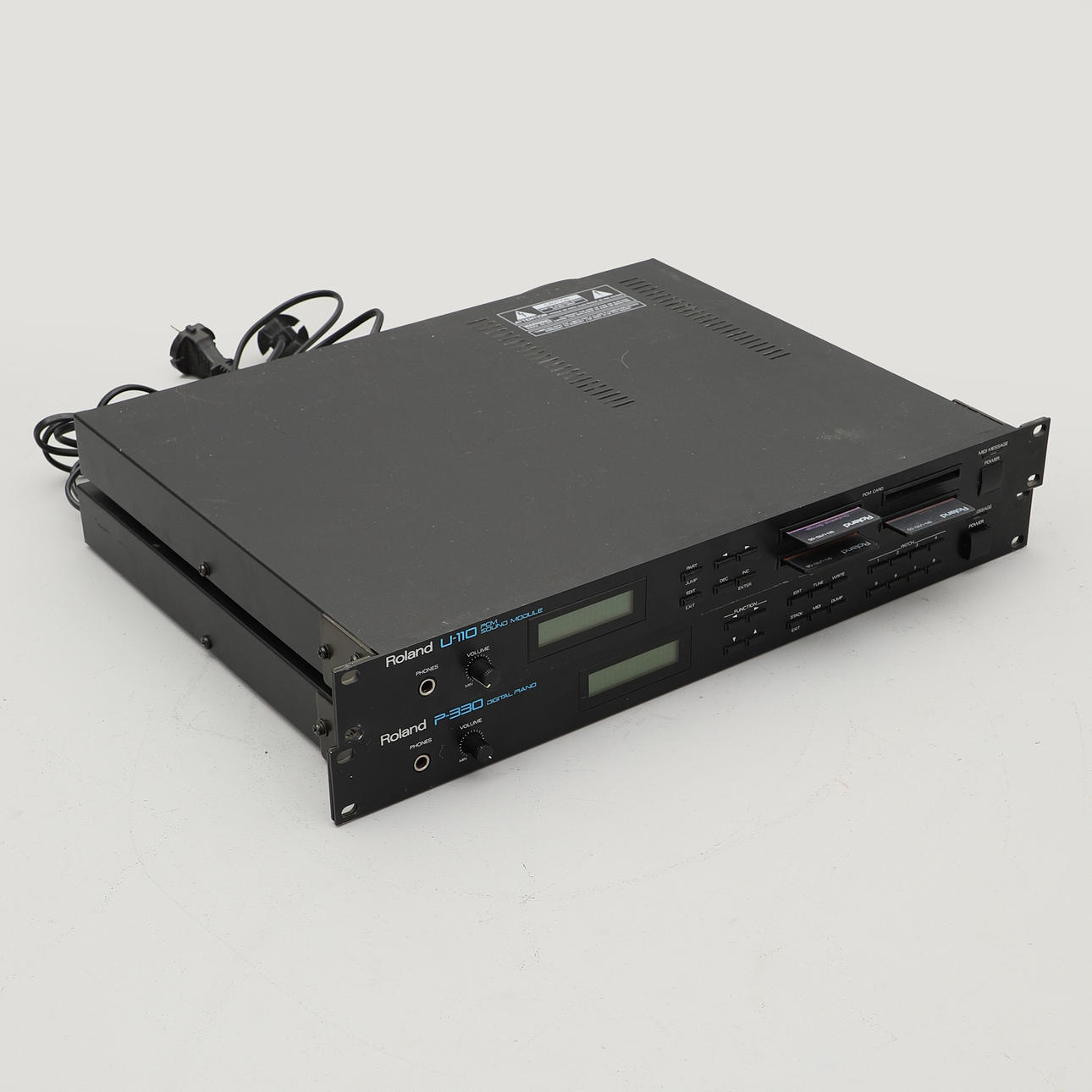 SOUND MODULES, 2 pcs, Roland P-330 and U-110.