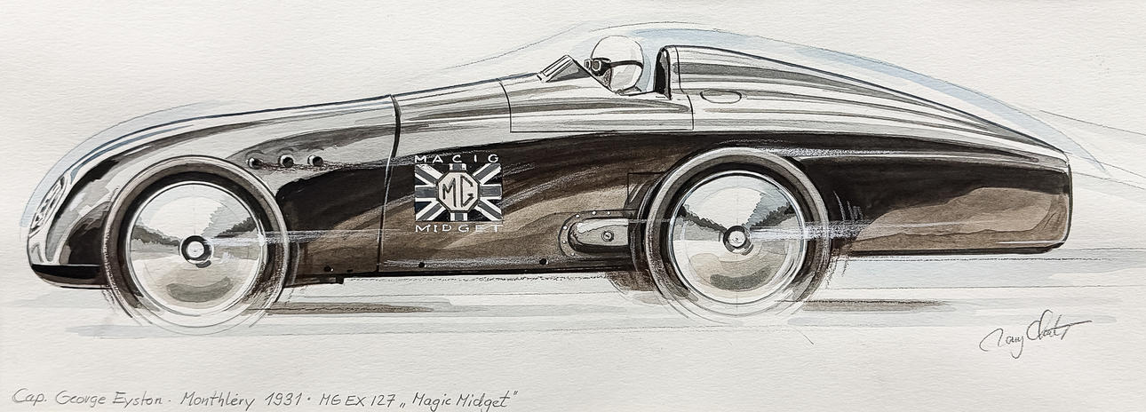 RONY LUTZ. MG "MAGIC MIDGET". Original.