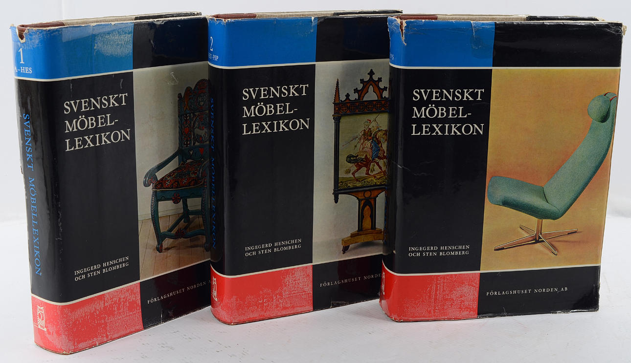 INGEGERD HENSCHEN. Svenskt Möbellexikon. Del 1-3.