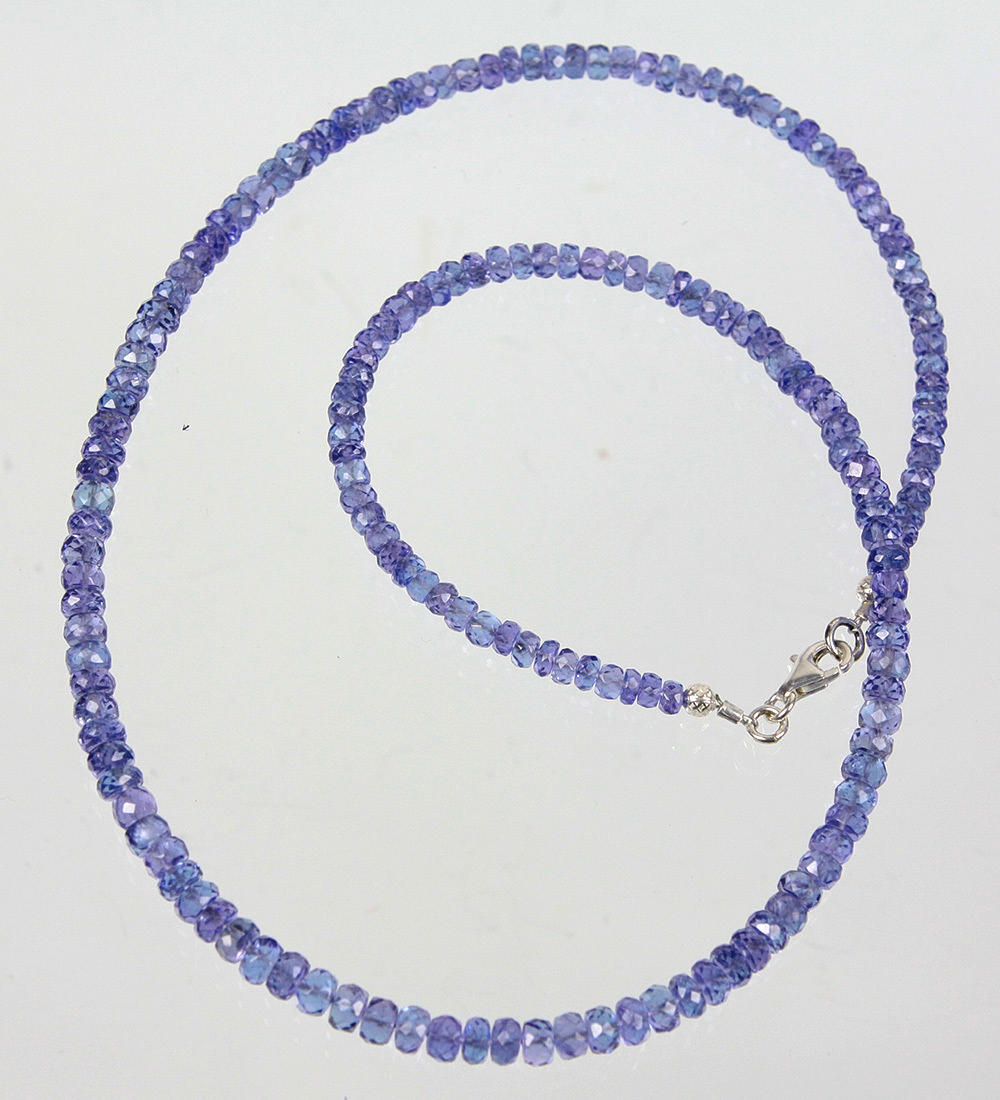 TANZANIT HALSBAND, facetterat silver 925.