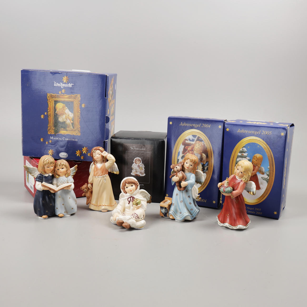 FIGURINER, 5 st, julänglar, Goebel, 2000-tal.