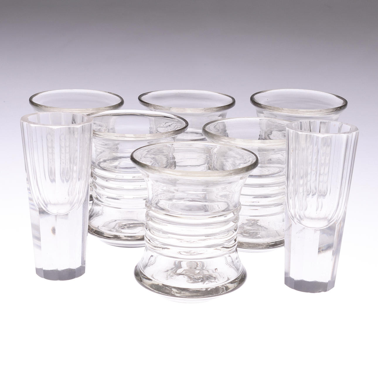 LÄNSMANSGLAS, 6 st samt 2 st udda.