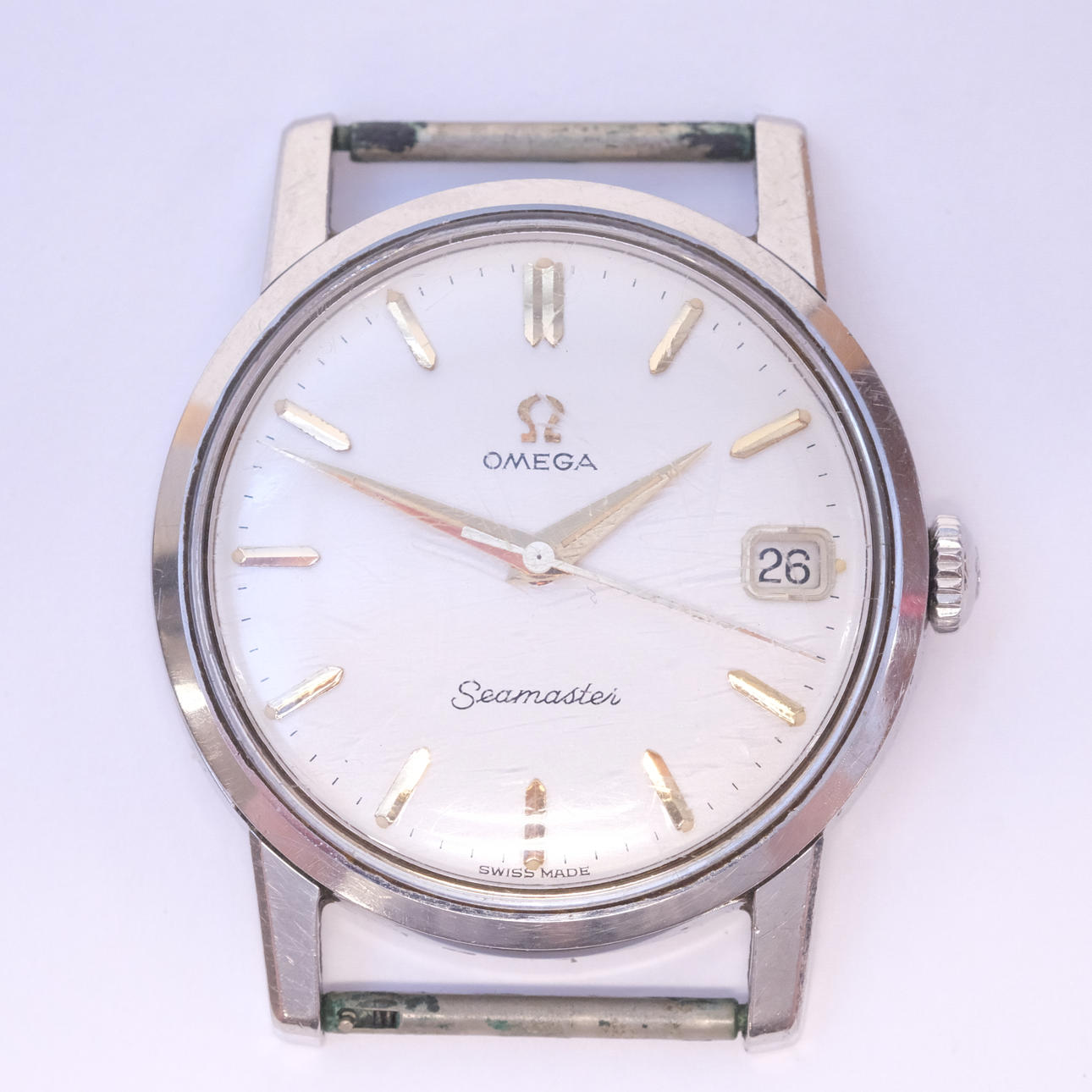 OMEGA. HERRARMBANDSUR, "SEAMASTER". ÅR 1963.