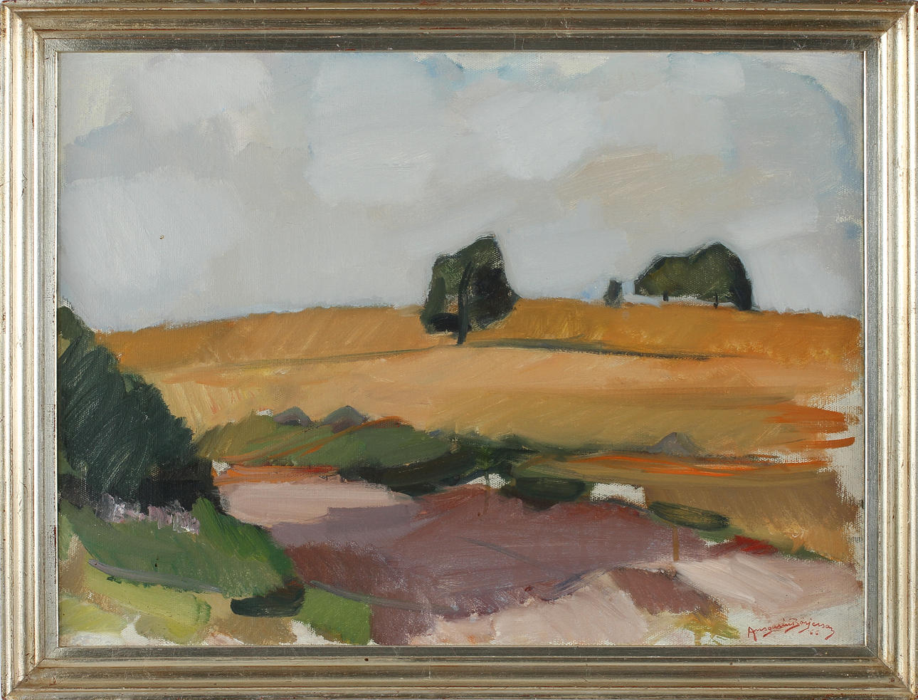 ANSGARIUS BÖRJESSON. Olja på duk, sign.