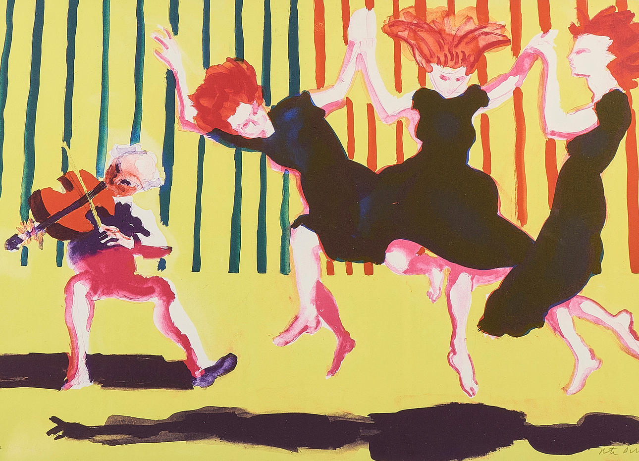 PETER DAHL. Colour lithograph, signed EA.