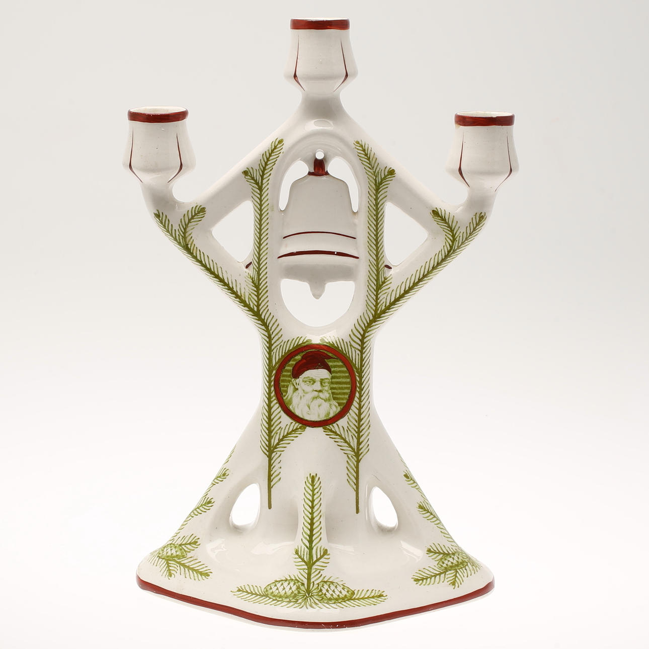 KANDELABER, porslin, Gefle, tidigt 1900-tal.