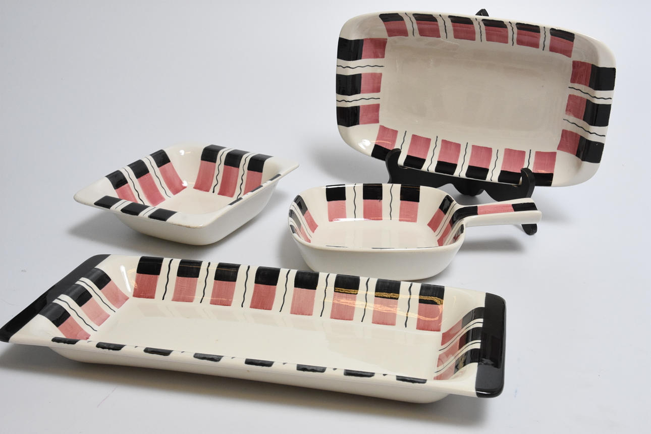 KAROTTER, 4 delar, Rosa ruta, JIE, 1950 tal.