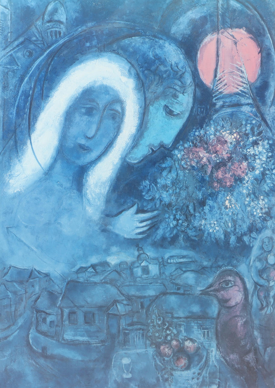TRYCK, efter Marc Chagall.