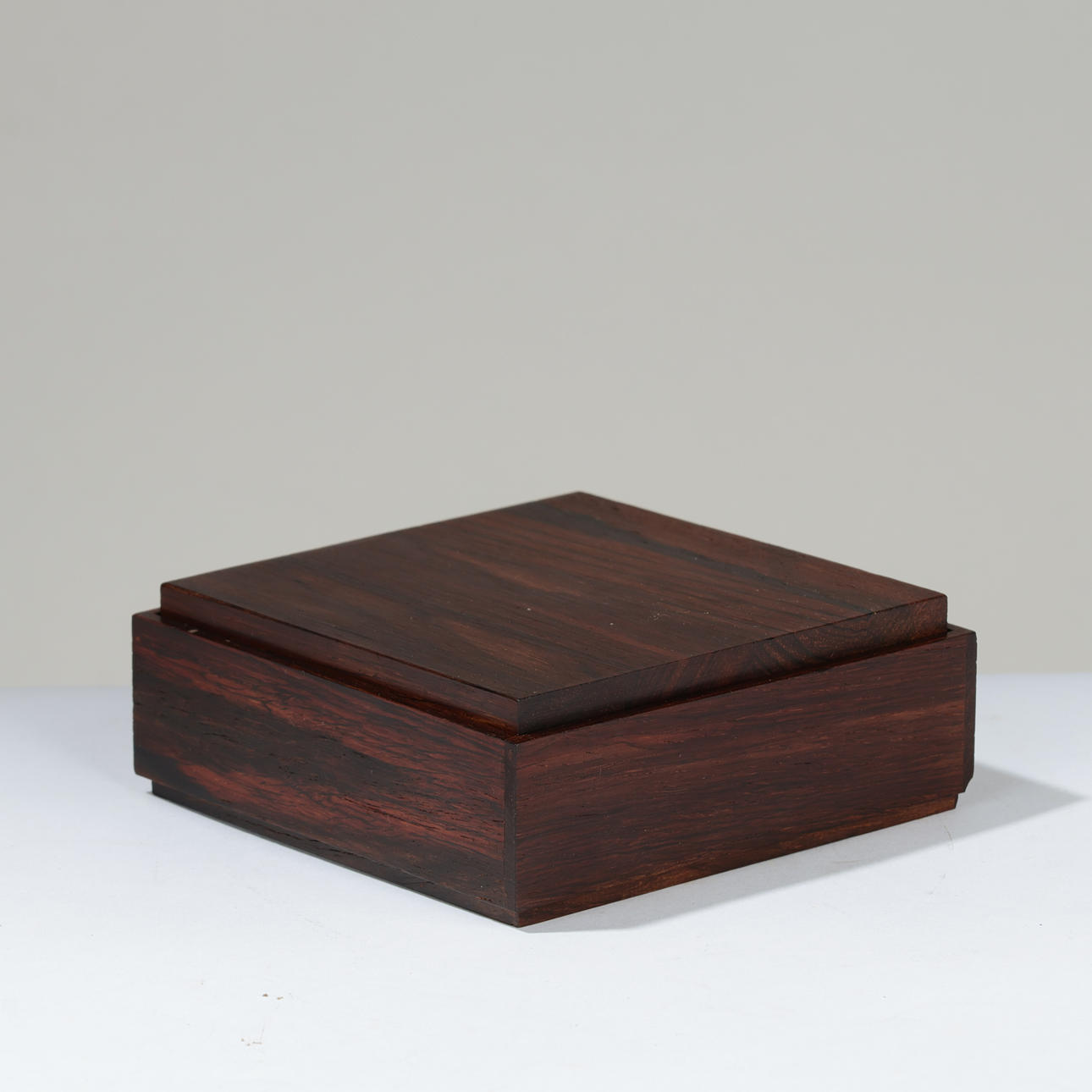 Square rosewood box, Denmark, approx. 1960s.