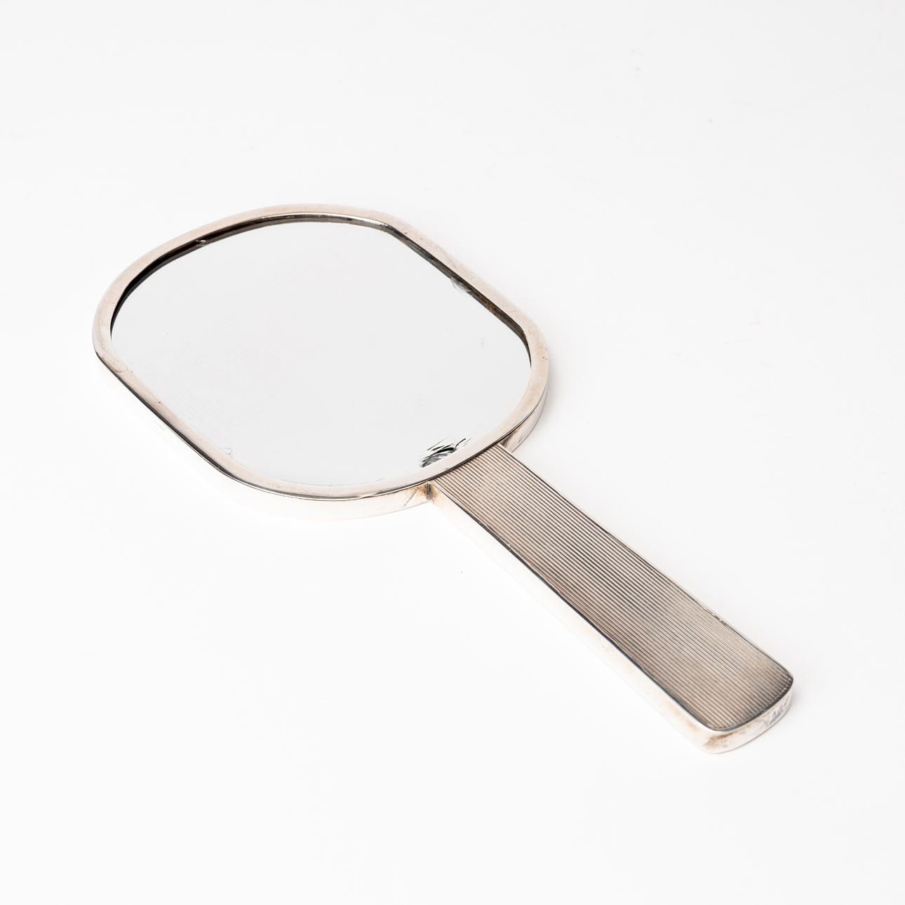 HANDSPEGEL, silver, otydliga stämplar.