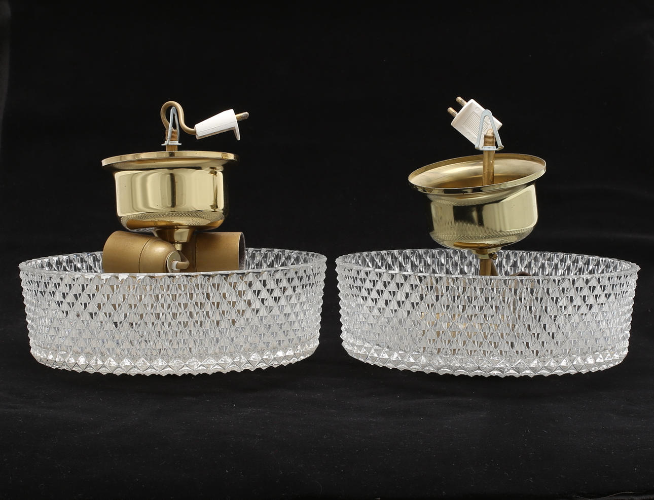 TAKLAMPOR, ett par, Ståks Armaturer AB, 1900-talets andra hälft.