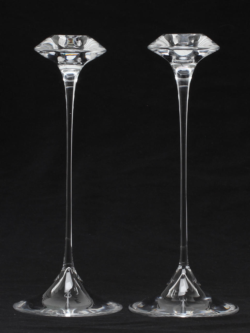 LJUSSTAKAR, 1 par, Kosta Boda, Kjell Engman.