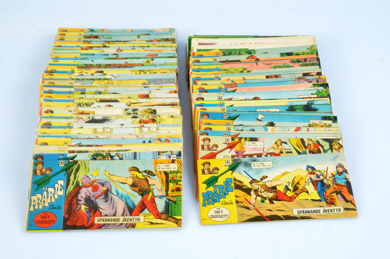 PRÄRIESERIER, med Davy Crockett, 1966 och 1968.