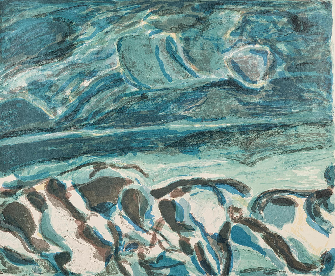 TOM KRESTESEN. Colour lithograph, signed 152/260, 1964.