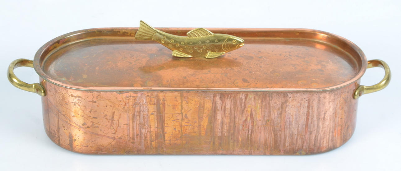 FISKGRYTA, koppar och mässing, 1900-tal.
