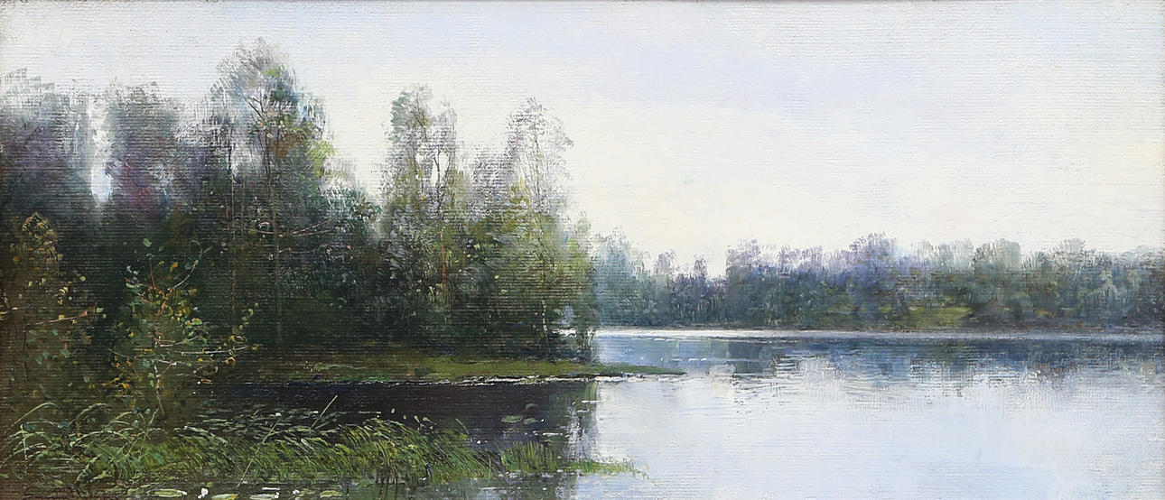 SEVERIN NILSSON. OIL, on panel, signed.
