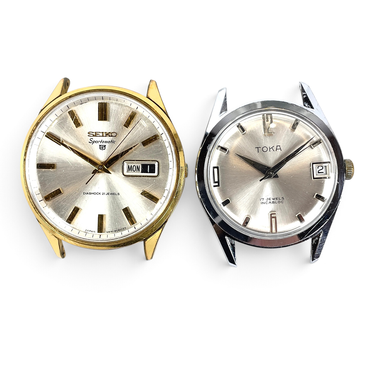 WRISTWATCHES, 2 pcs, Toka, Seiko.