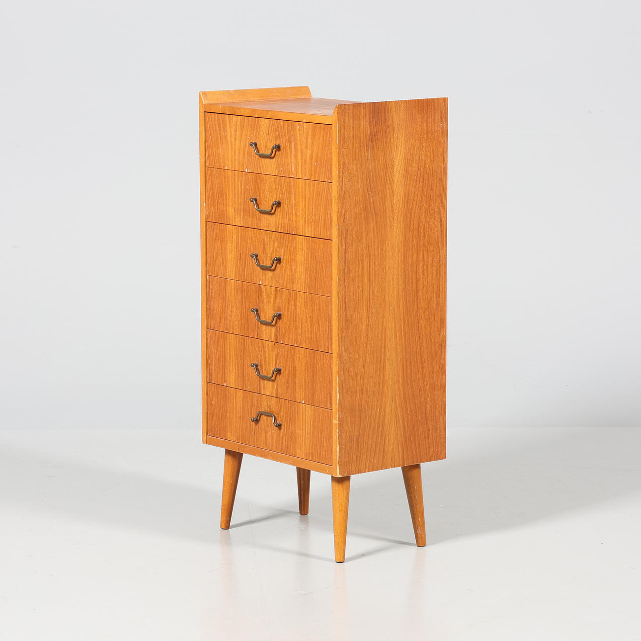 BYRÅ, Teak, 6-lådig, 1950/60-tal.