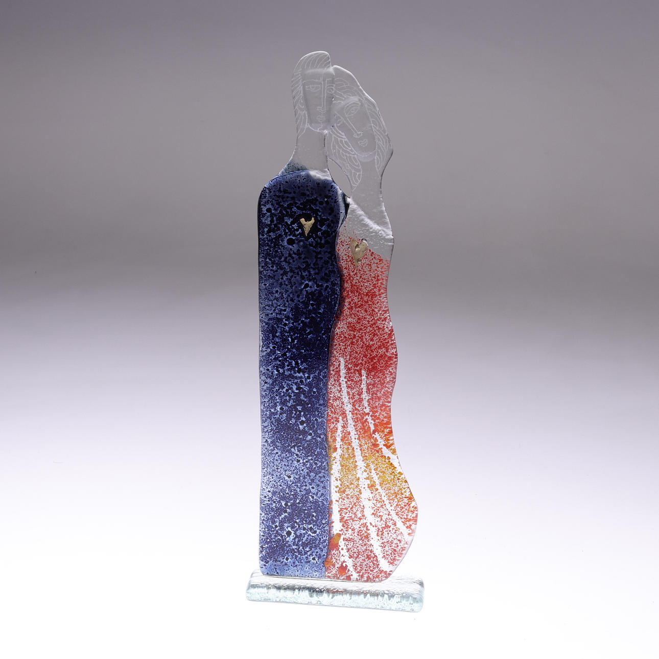 KRZYSZTOF WISNIEWSKI. Skulptur, glas, signerad.