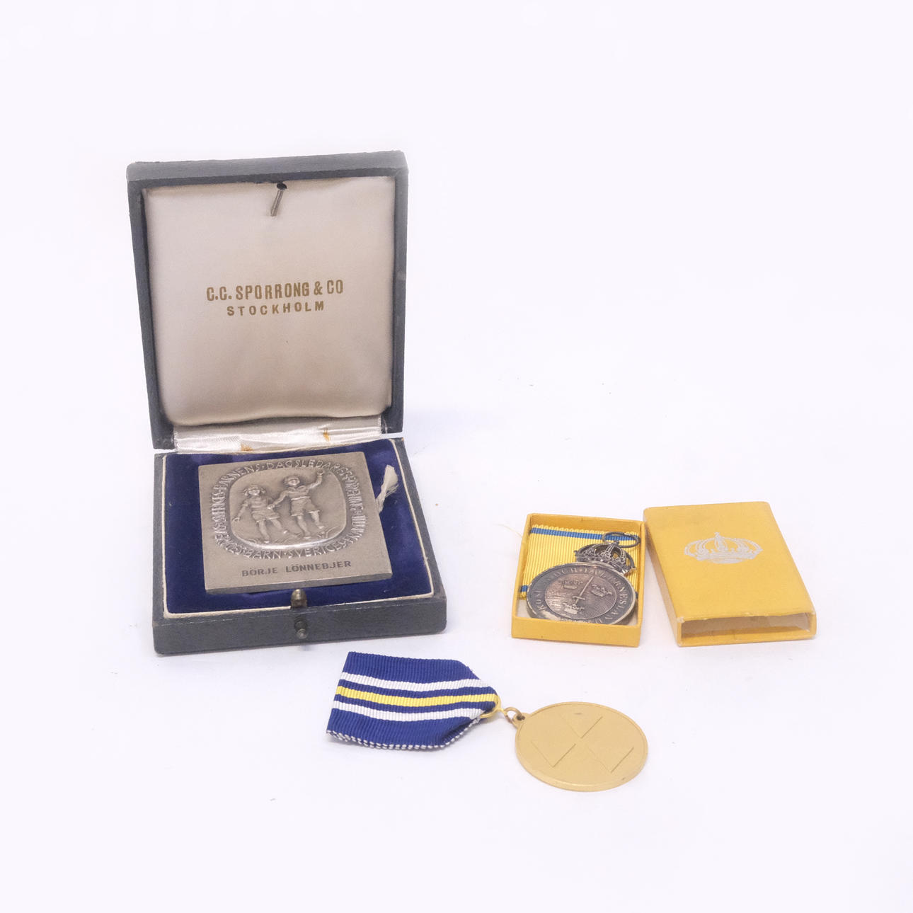 TRE MEDALJER, SILVER.