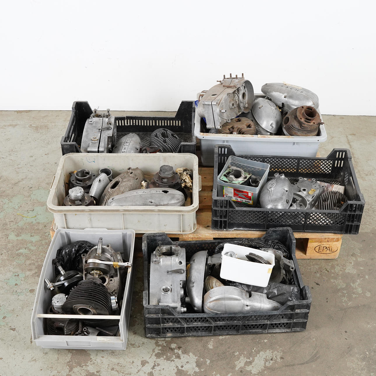 SACHS, engine parts, 1950s.