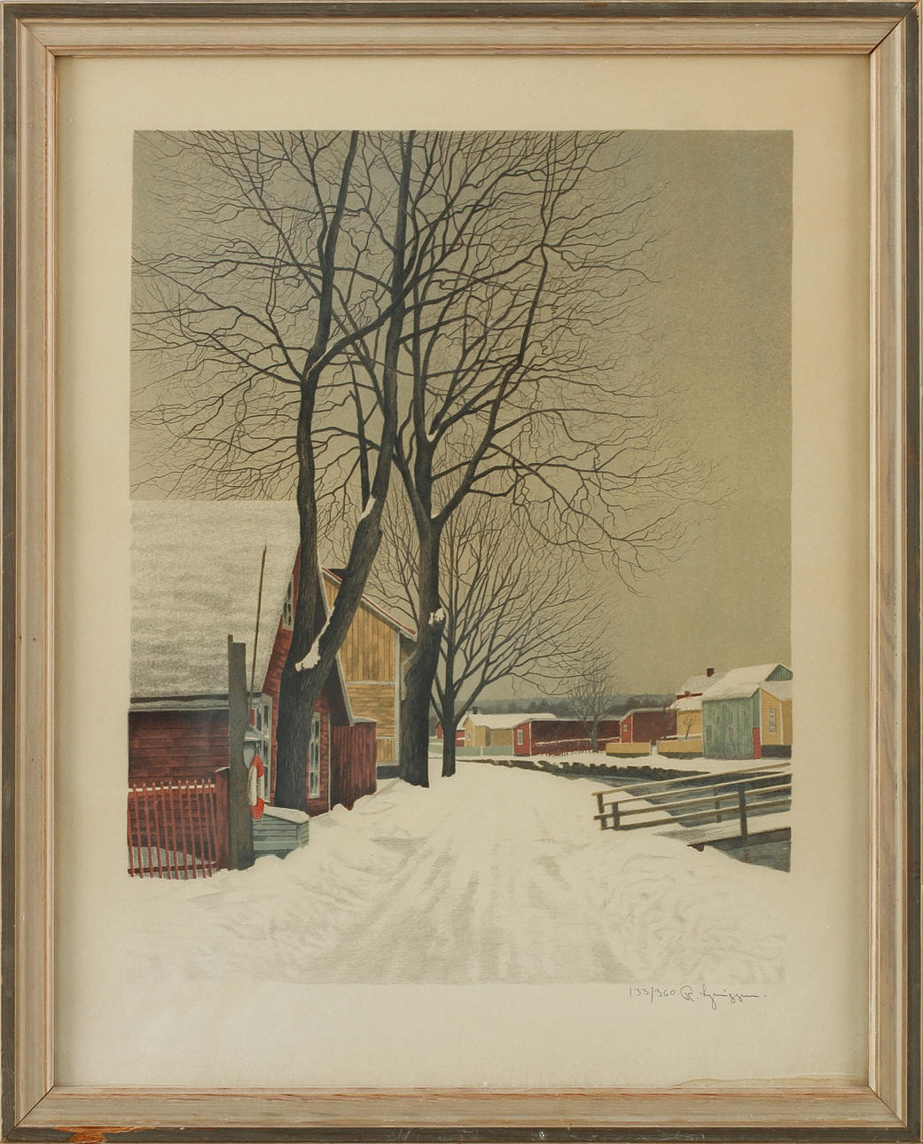 REINHOLD LJUNGGREN. Färglitografi, signerad och numrerad 133/360.