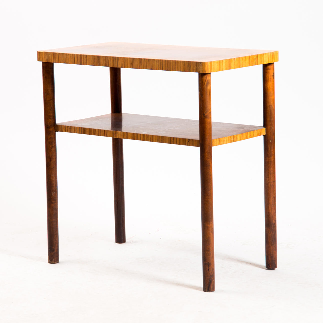 BORD MED HYLLA, björk, Art Deco.