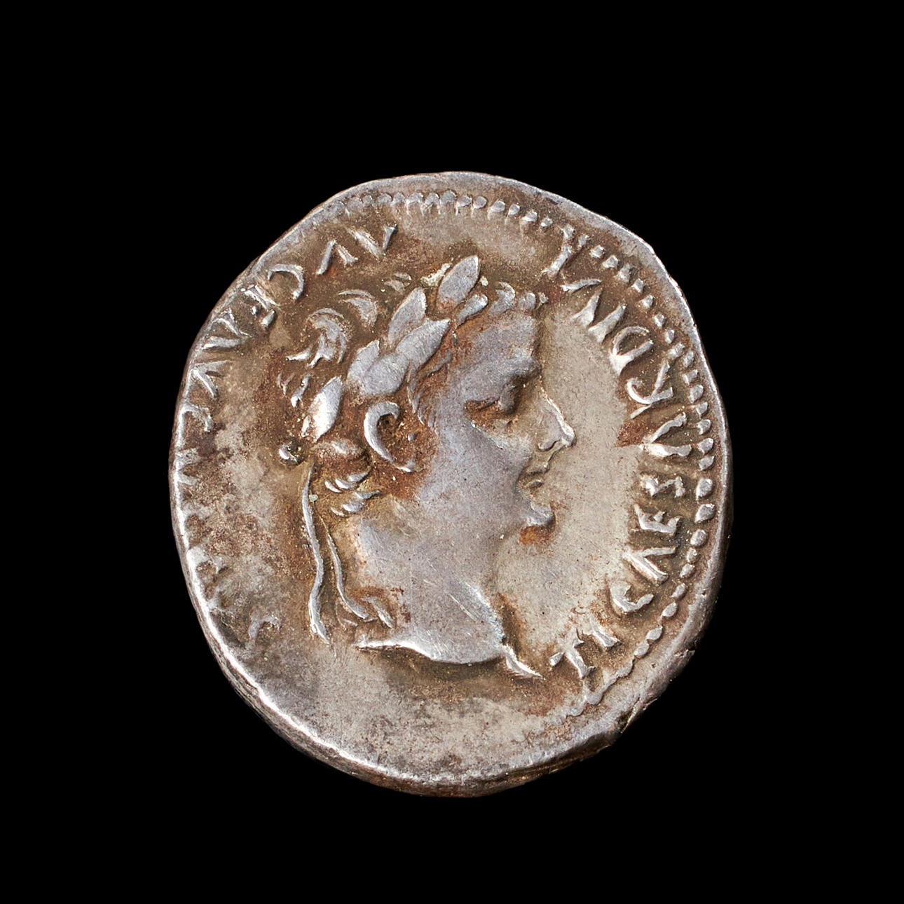SILVER COIN, Roman, Tiberius, denarius minted 14-37.