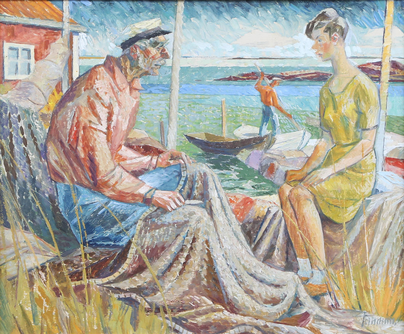 GUNNAR TORHAMN. OIL, on panel, signed.