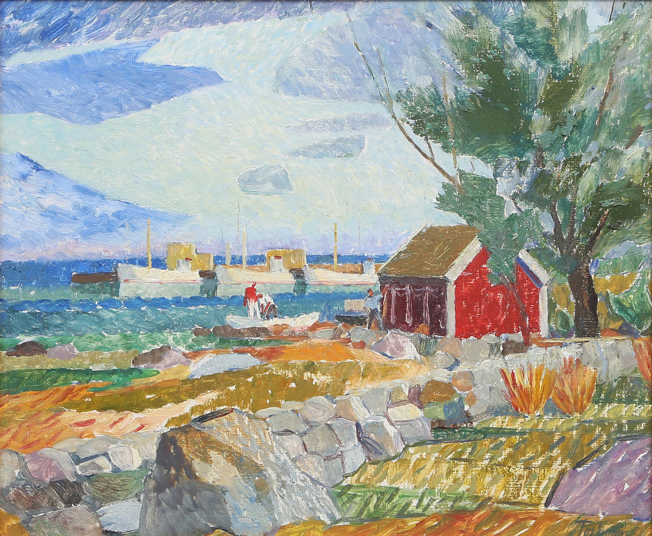 GUNNAR TORHAMN. OIL, on panel, signed.