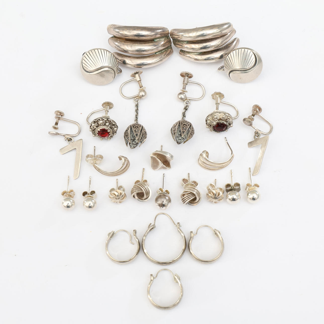 ÖRHÄNGEN, silver, parti.