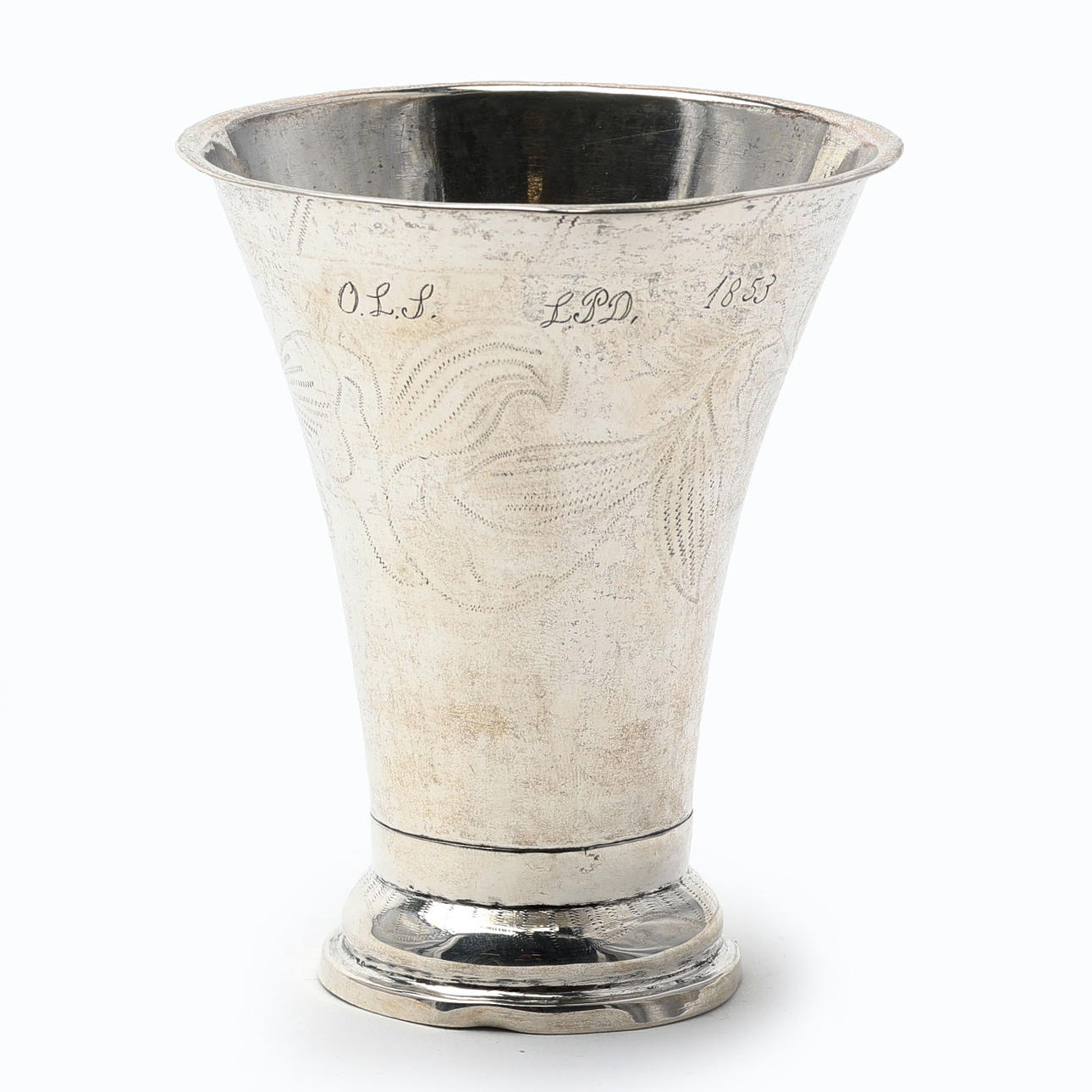 JOHAN FERDINAND GRÖNQVIST. Beaker, silver, Östhammar 1835.