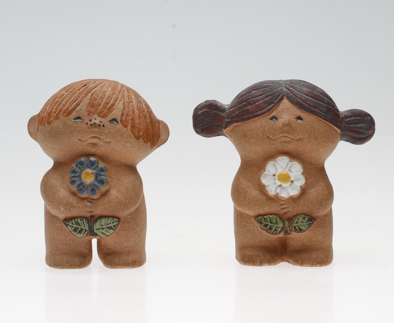FIGURINER, 2 st, "Adam och Eva", Lisa Larson, Gustavsberg.