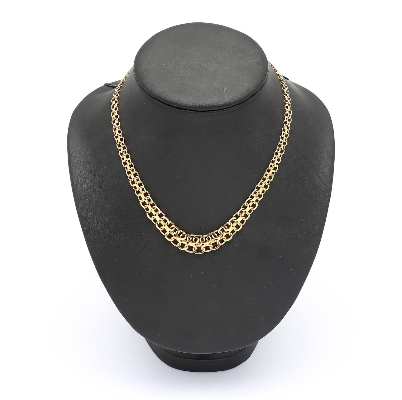 HALSBAND, X-länk, 18K guld. Totalvikt ca 24,0 g.