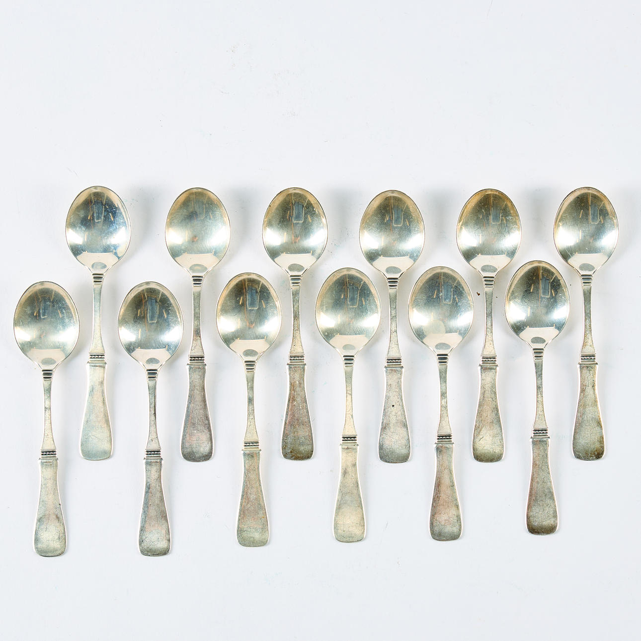 TESKEDAR. Silver, "Uppsala", 12 st.